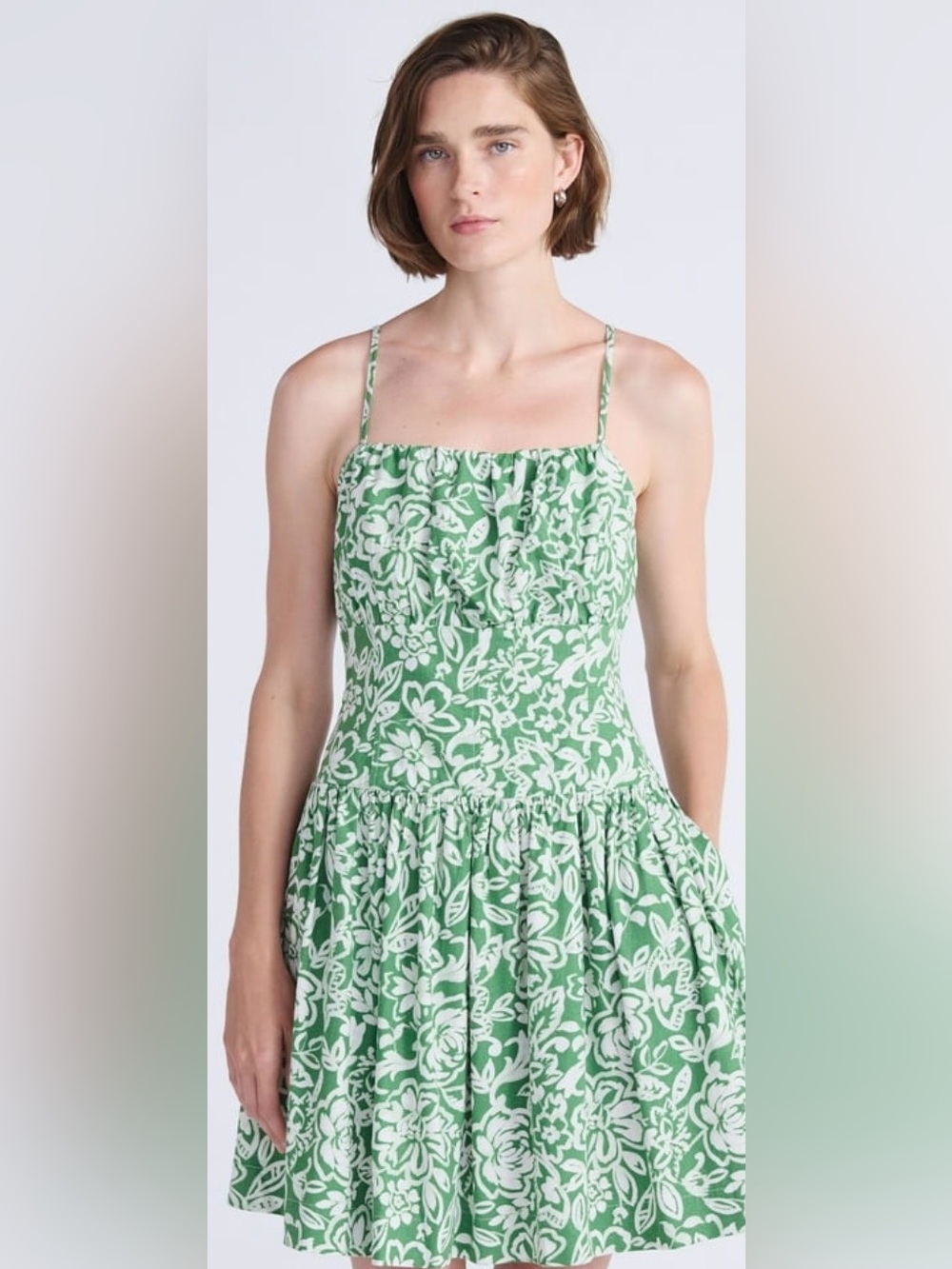 Free Assembly Linen Mini Dress Size Medium